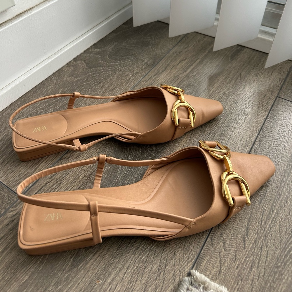 Zara flat sling backs